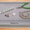 The Beadsmith Treasure Mat Tray, Bead Board, Grey Flocked, with Cover, Design Boards for Jewelry Making. (Treasure Mat not Included)